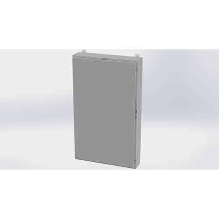 Saginaw Control & Engineering Clamps with Padlock Hasp Electrical Enclosures, 60 in H, 8 in D, 36 in W, NEMA 4, Carbon Steel SCE-60H3608LP